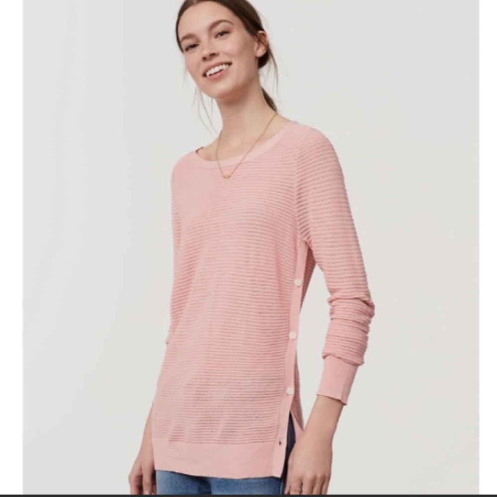 LOFT pink top
